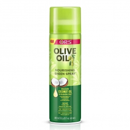 Organic olive oil sheen spray