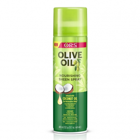 Organic olive oil sheen spray