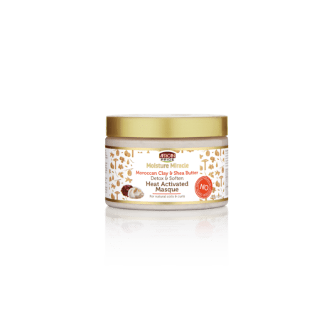 AFRICAN PRIDE MOISTURE MIRACLE Moroccan Clay & Shea Butte HEAT ACTIVATED MASQUE